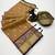 mustard checkered banarasi silk blend saree