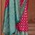 pink pink & blue ethnic motifs printed zari patola saree