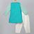 Teal multicolor cotton silk Men Kurta Set
