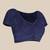 purple embellished sequinned linen saree