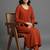 women regular kurta with trousers