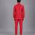 Red embroidered cotton silk Men Bandhgala and Pant