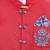Red embroidered cotton silk Men Bandhgala and Pant