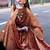 brown ethnic motifs printed saree