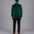Green embroidered velvet Men's blazer