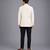 White embroidered velvet Men's blazer
