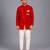 Red printed velvet Men Bandhgala and Pant