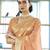 peach peach-coloured & gold-toned floral zari banarasi saree