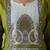 Green silk blend printed kurta set
