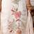 White silk blend embroidered kurta set
