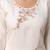 White silk blend embroidered kurta set