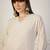 Off-white cotton poly embroidered kurta set