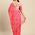 pink pink floral pure chiffon saree