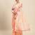 pink pink floral pure chiffon saree