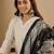 Off-white cotton poly plain kurta set