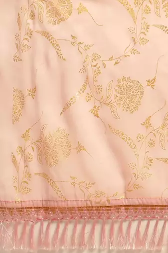 pink pink floral pure chiffon saree