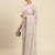 grey grey floral pure chiffon saree