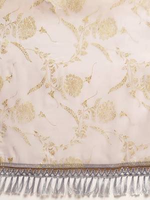 grey grey floral pure chiffon saree 5
