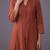 women regular thread work kurta with trousers