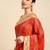 red bandhani gotta patti pure chiffon saree