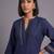 women embroidered regular thread work kurta with trousers