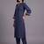 women embroidered regular thread work kurta with trousers