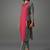 women striped regular kurta with trousers