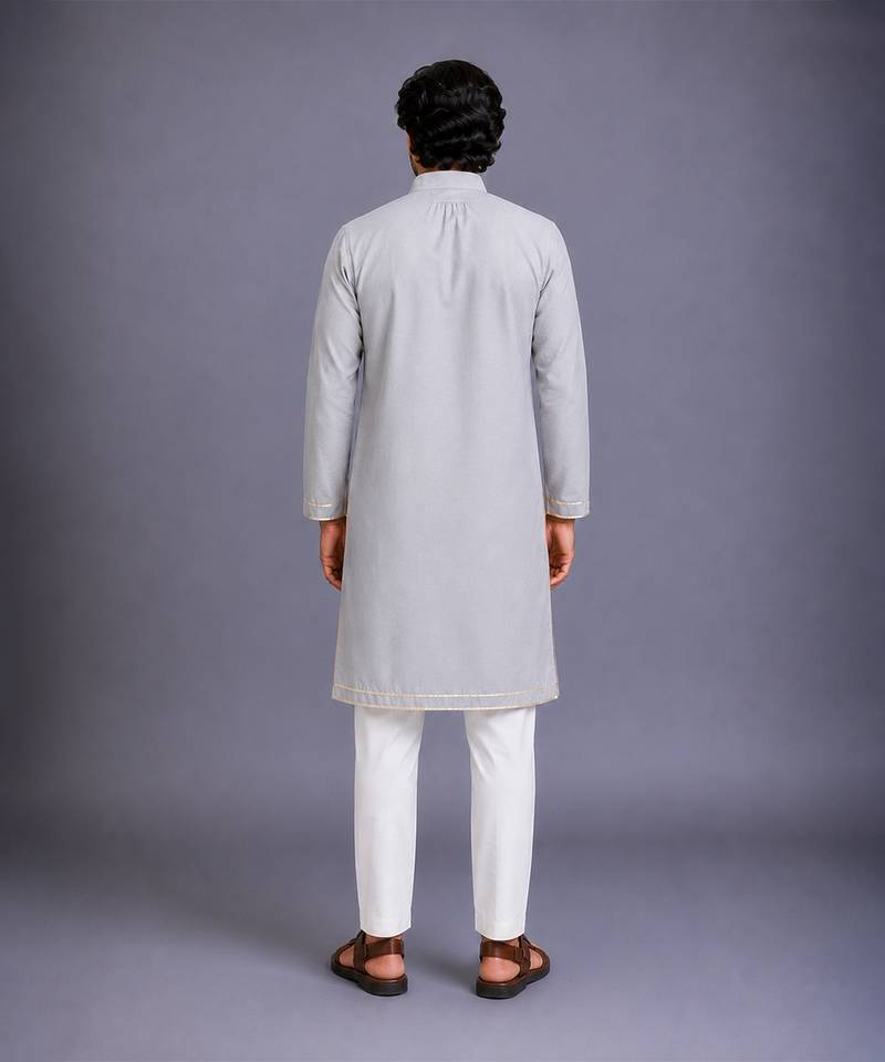 Multicolor printed cotton silk kurta set