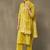 women ethnic motifs printed regular cotton kurta with palazzos & with dupatta