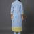 women printed regular kurta with trousers