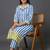 women printed regular kurta with trousers