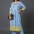 women printed regular kurta with trousers