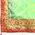 green bandhani gotta patti pure chiffon saree