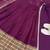 Wine embroidered anarkali kurta set with pant and dupatta for women