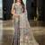 grey leheriya woven design zari banarasi saree with unstitched blouse piece