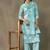 women floral printed regular cotton kurta with palazzos & with dupatta
