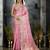pink leheriya woven design zari handloom banarasi saree