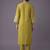 women ethnic motifs embroidered regular thread work kurta with trousers
