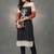 women printed regular kurta with trousers