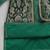 Green woven cotton silk kurta set