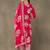 women floral printed regular cotton kurta with trousers & with dupatta