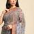 grey gotta patti poly georgette bandhani saree