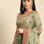 green gotta patti poly georgette bandhani saree