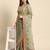 green gotta patti poly georgette bandhani saree