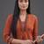 women ethnic motifs embroidered regular mirror work kurta with trousers