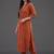 women ethnic motifs embroidered regular mirror work kurta with trousers