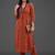 women ethnic motifs embroidered regular mirror work kurta with trousers