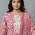 women floral printed regular thread work kurta with trousers & with dupatta