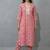 women floral printed regular thread work kurta with trousers & with dupatta
