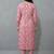 women floral printed regular thread work kurta with trousers & with dupatta